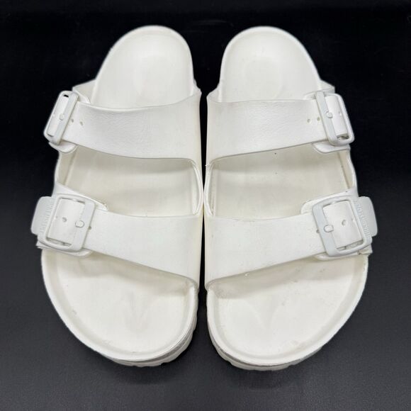Birkenstock Arizona Essential EVA Sandal Slide White Rubber Size 43 Mens Size 10 - Picture 3 of 6